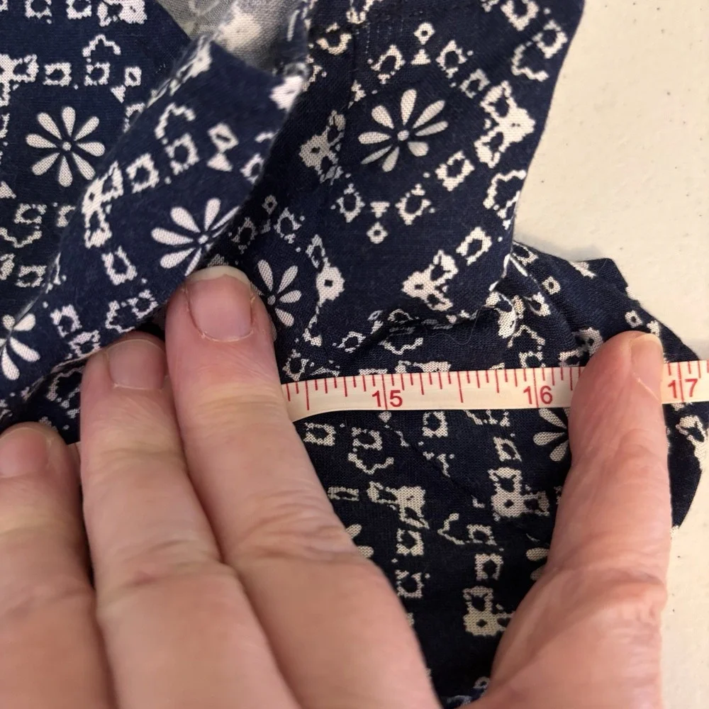 Abercrombie & Fitch Women's Medium Blue Boho Shorts‎ Flowy Rayon Pull On